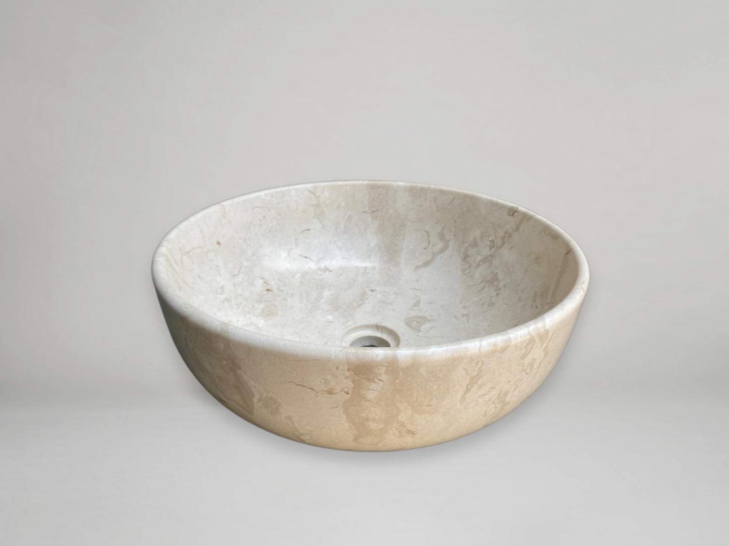 Marble Round Basin Cream