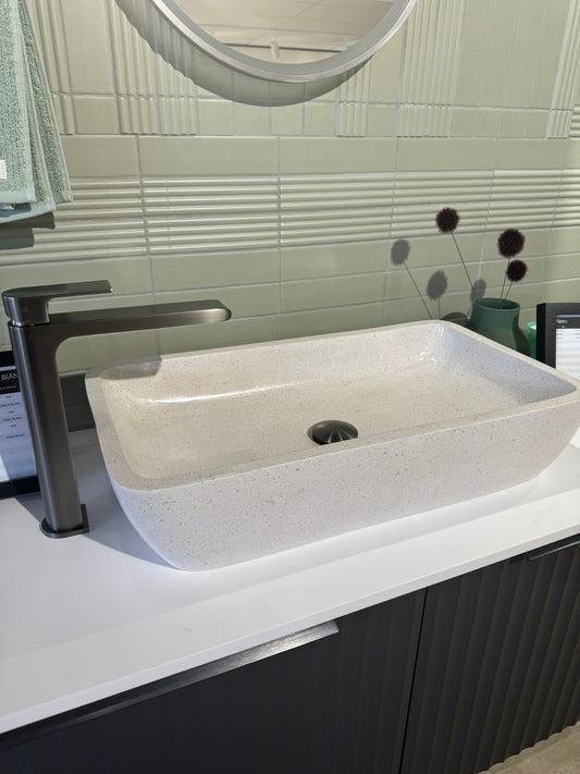 Eden Stone Display Basin - White/Cream